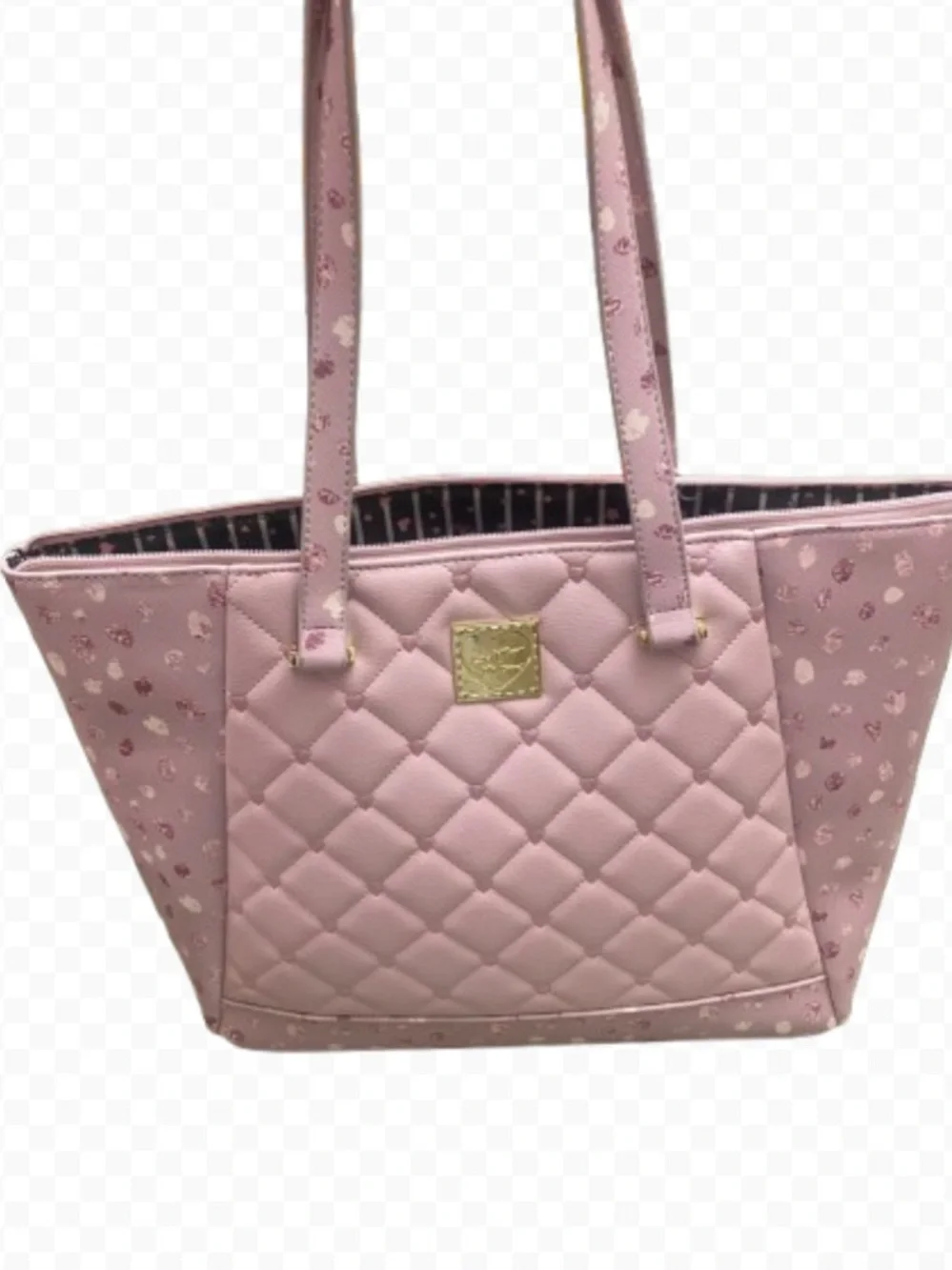Luv Betsey by Betsey Johnson Pink Quilted Shoulder Tote